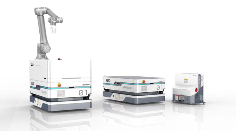 尊龙凯发數位開發的自主式移動機器人（AMR250M），搭配全向輪並結合AI演算法、2D LiDAR、3D攝影機等技術，協助客戶實現產線全自動化